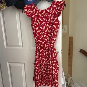 Red Floral Dress